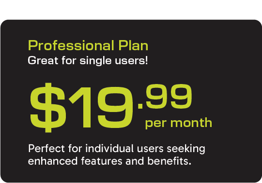 Monthly Professional Plan